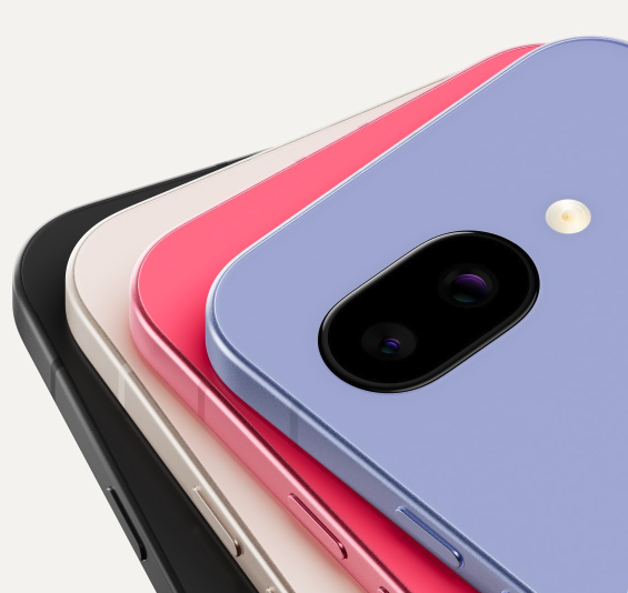  The Pixel 9a comes in Iris (light purple), Peony (pinkish-salmon), Porcelain (cream), Obsidian (black).